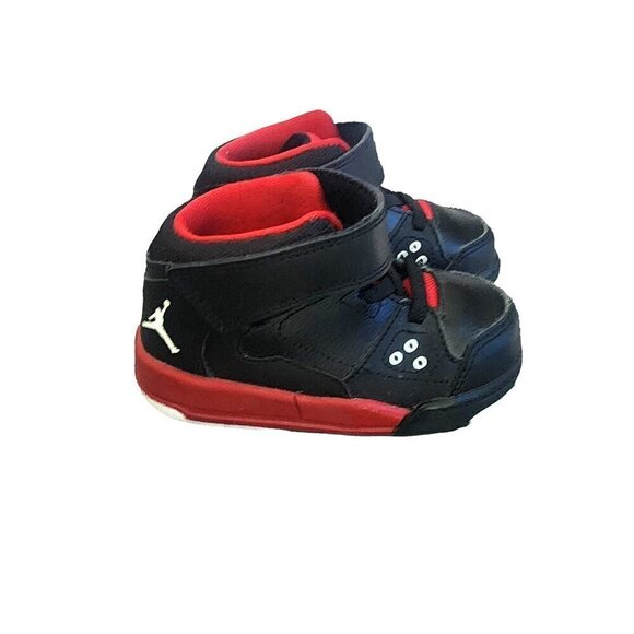 Jordan Flight Origin BT Shoes Sneakers Black/White/Gym Red Baby Size 6 C - Picture 1 of 9